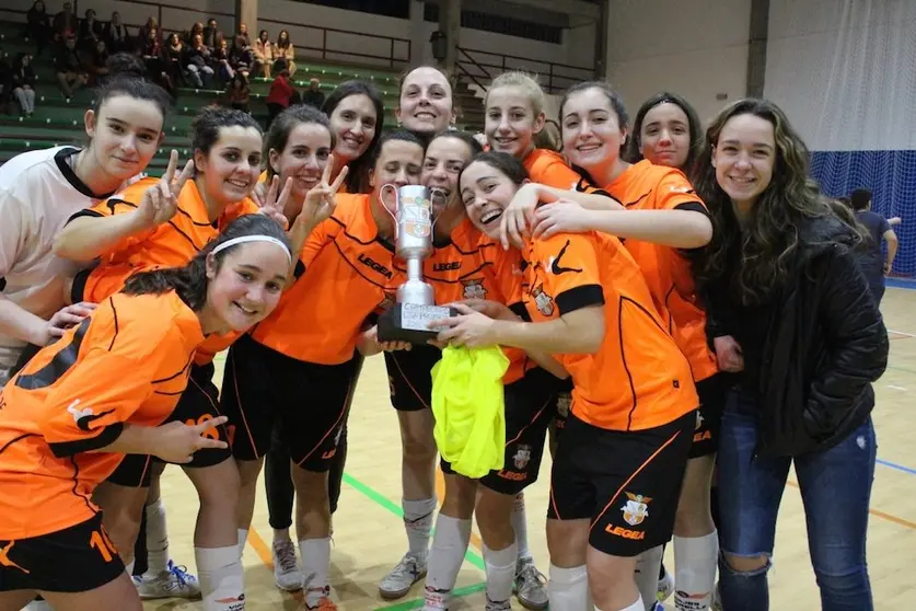 Amarelle Santa Comba Campionas da Liga Provincia 1 Galicia de FSF