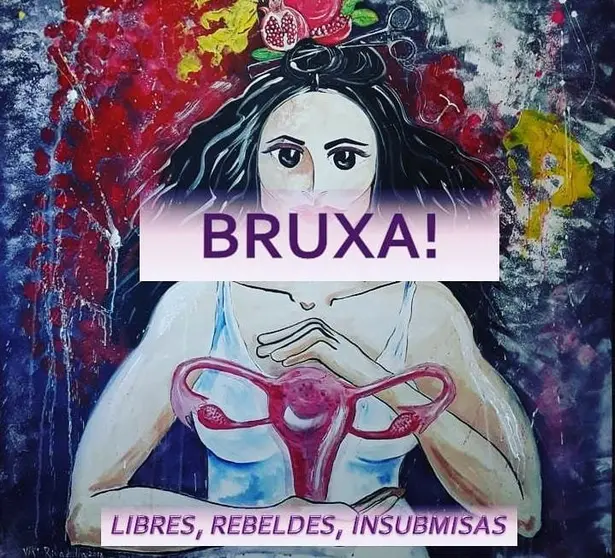 Cartel da exposicion Bruxa de Viki Rivadulla