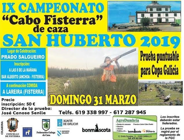 Campionato de Caza de perdices Cabo Fisterra San Huberto 2019