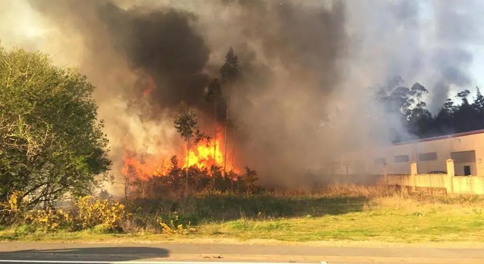 Incendio en Baio