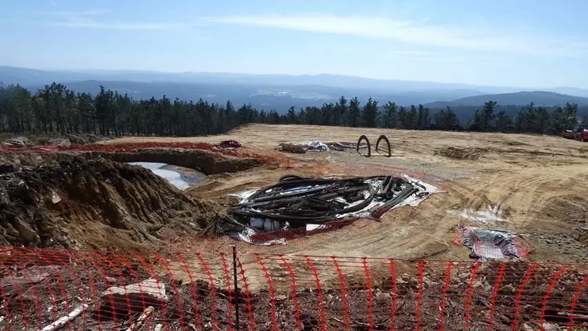 Obras do Parque Eolico de Mourinos-Cabana 2