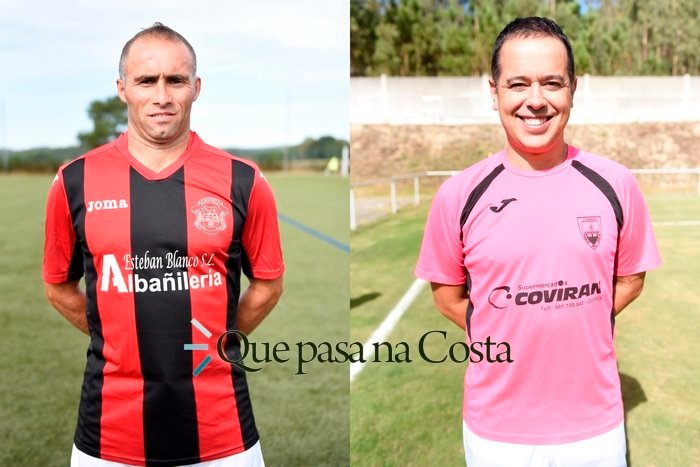Toniño (SD Castriz) e Manu (CF Porteño). Fotos: David Castro.
