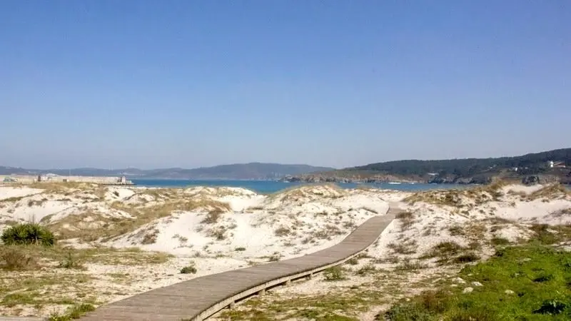 Dunas na praia de Laxe