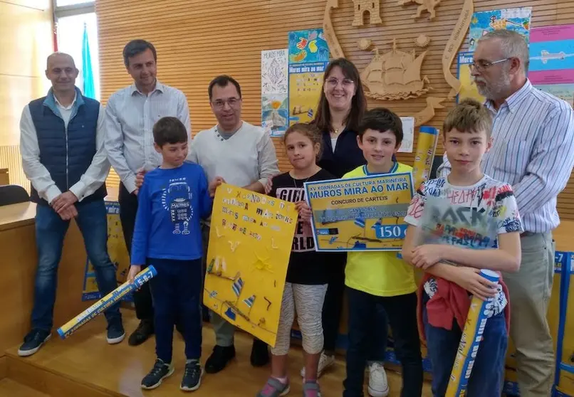 Entrega de premios do concurso de Cartel das Xornadas Muros Mira ao Mar 2019