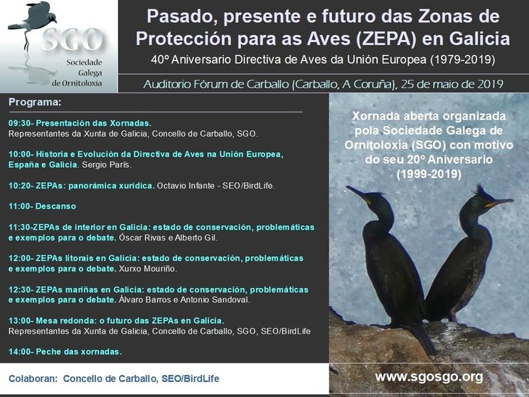 Sociedade Galega de Ornitoloxia en Carballo