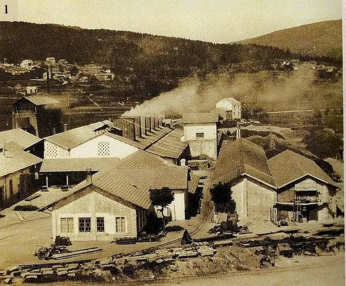 Foto antiga da fabrica de Brens