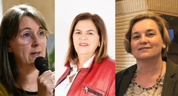maria Xose Alfonso Caridad Gonzalez e Ines Monteagudo candidatas de Muros