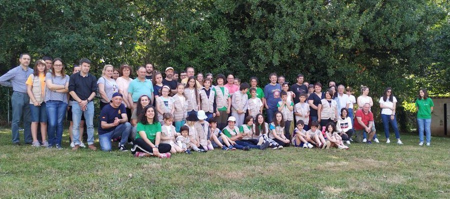 Foto de familia Clausura da Escola Ambiental de Senda Nova