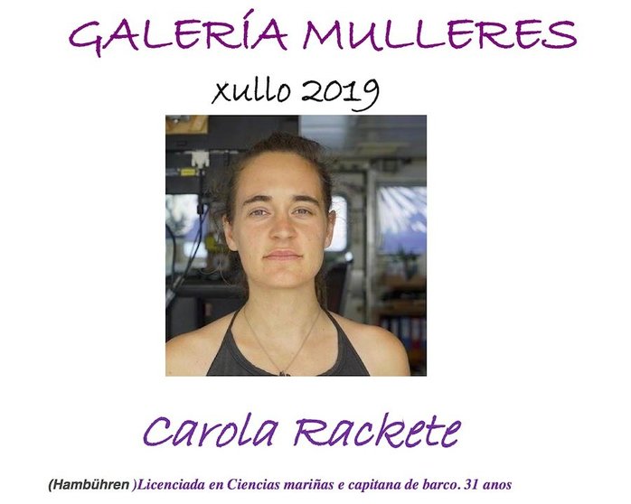 carola rackete na Galeria Mulleres 2019