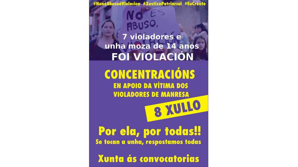 concentracion contra a violencia de xenero 8 xullo 2019