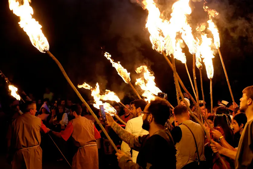 Os fachos do Asalto ao Castelo de Vimianzo 2019-Foto-Ursula Prego