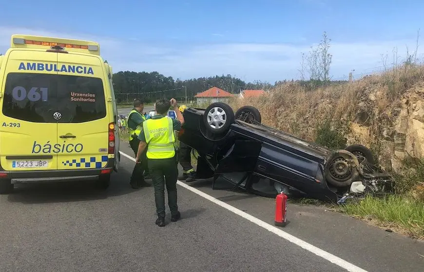 Accidente na estrada de Malpica