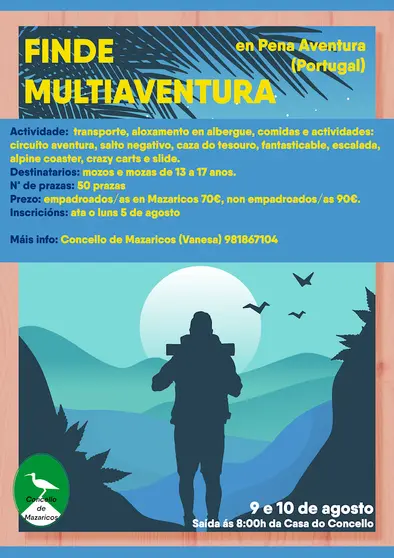 Finde Multiaventura en Portugal dende Mazaricos