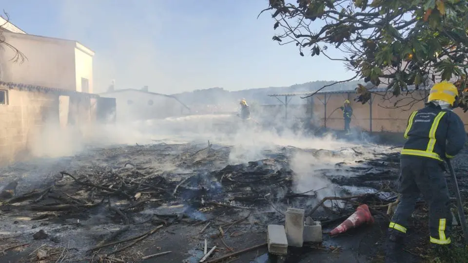 Incenido no Hotel Horreo