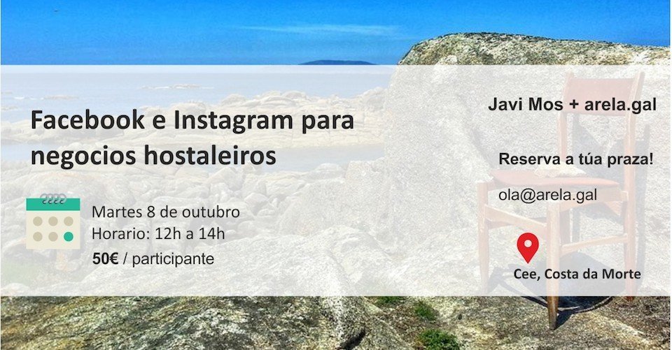 Curso de Facebook e Instagram para Hostaleiros con arela e Javimos