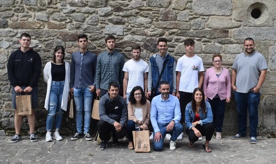 Familia de xalleiros que estiveron en Lorient reconecidos polo Concello de Santa Comba