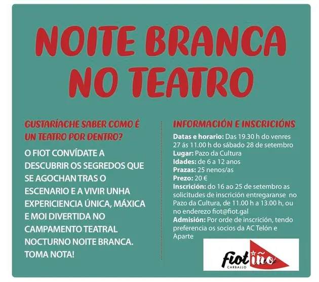 Cartel Noite Branca Fiotino