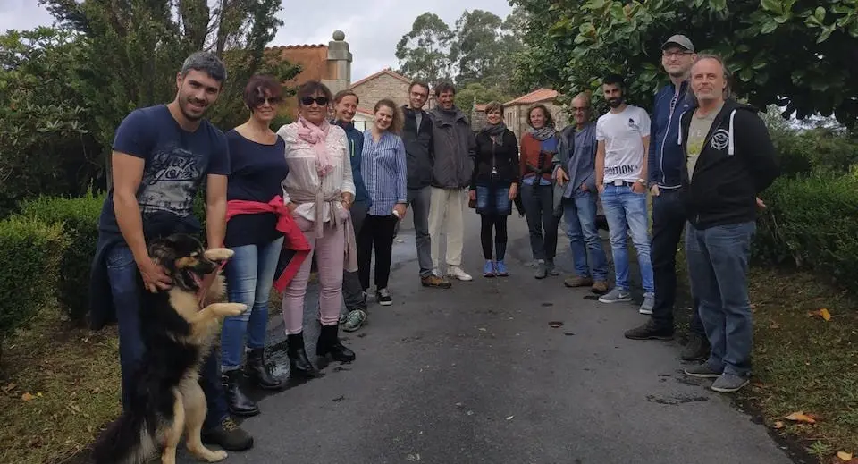 Participantes no Encontro do Bo Vivir da Casa Trillo