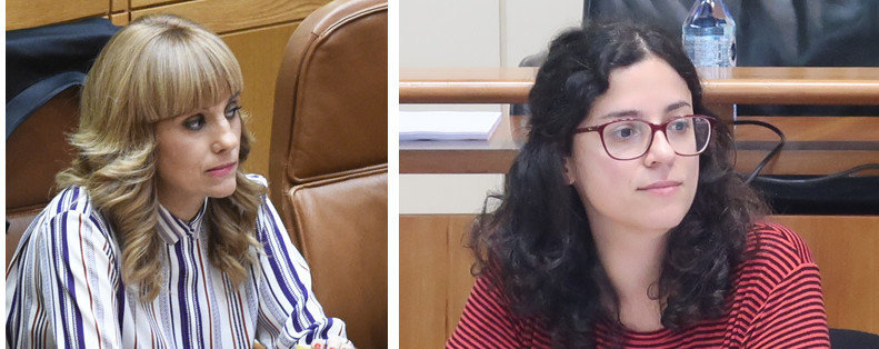 Marta Novoa e Noa Presas enfrontaronse no Parlamento