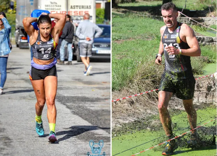 Paula Esteiro e Damian Espasandin campions galegos de Carreiras de Obstaculos 2