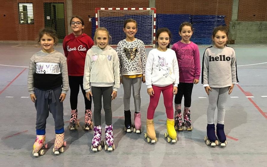 Novas patinadoras de Malpica