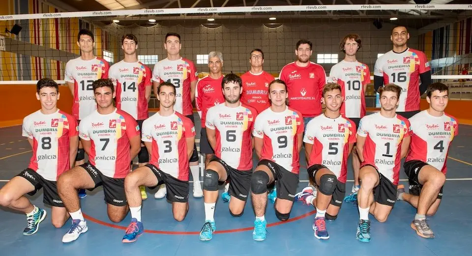 Plantel do Volei Dumbria 2019-2020