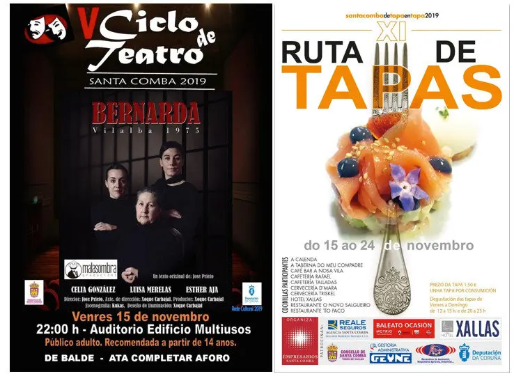 Tapas e Teatro en Santa Comba