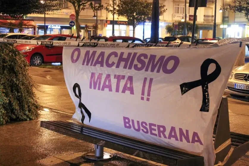 O machismo mata! Concentración de  Buserana polo 25N