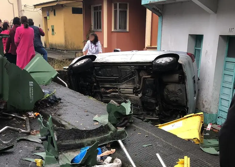 Accidente grave en Camelle