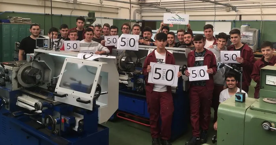 alumnado_IES monte_neme_I Proxecto 50 COBOTS