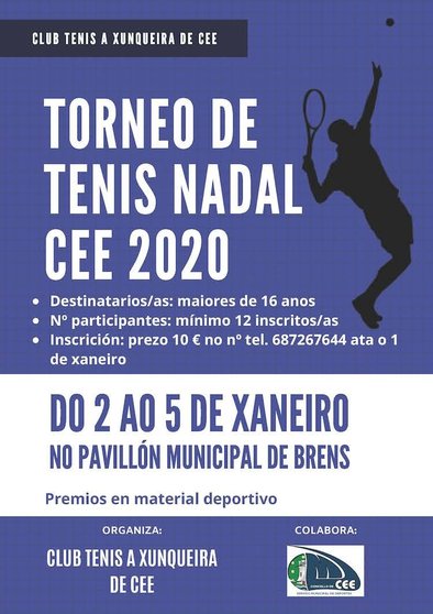 Cartel Torneo Tenis Nadal Cee 2020