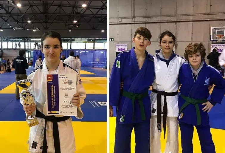 Judo Bergantinos na Copa Espana-Lucia Pazos Raul Ponte e Angel Souto