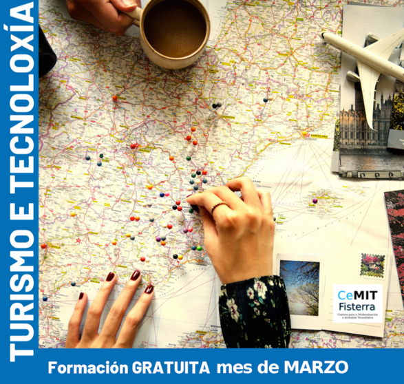 Formacion en turismo e Tecnoloxia durante o mes de marzo na Aula Cemit Fisterra