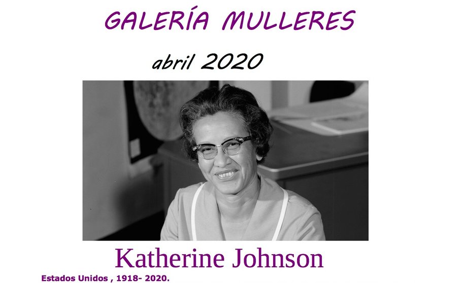 cartel Katherine Johnson Galeria Mullers Muxia