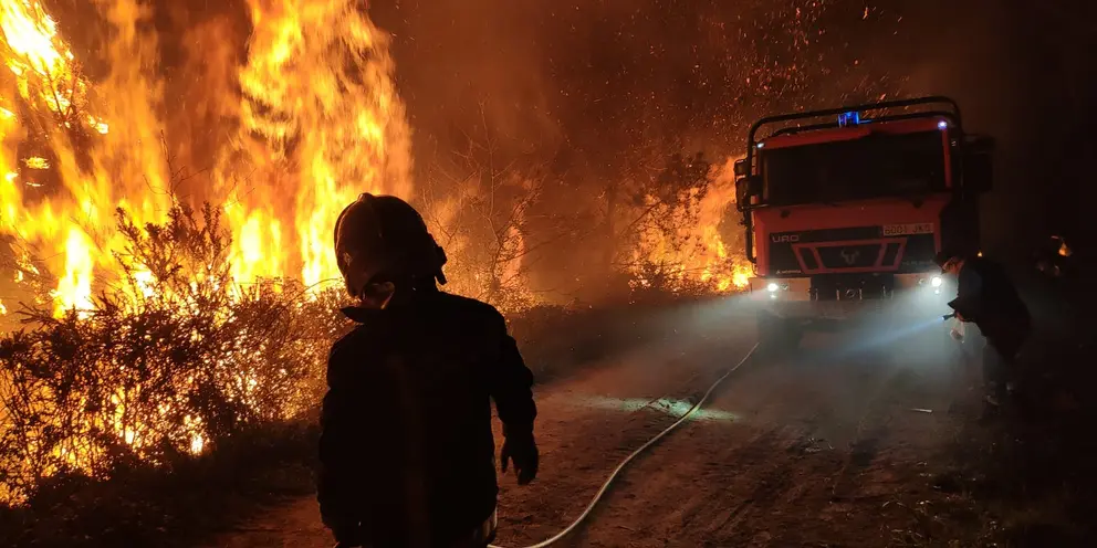 Incendio en Mazaricos