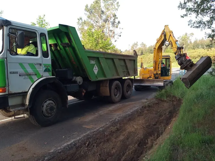 obras na estrada vella de dumbria