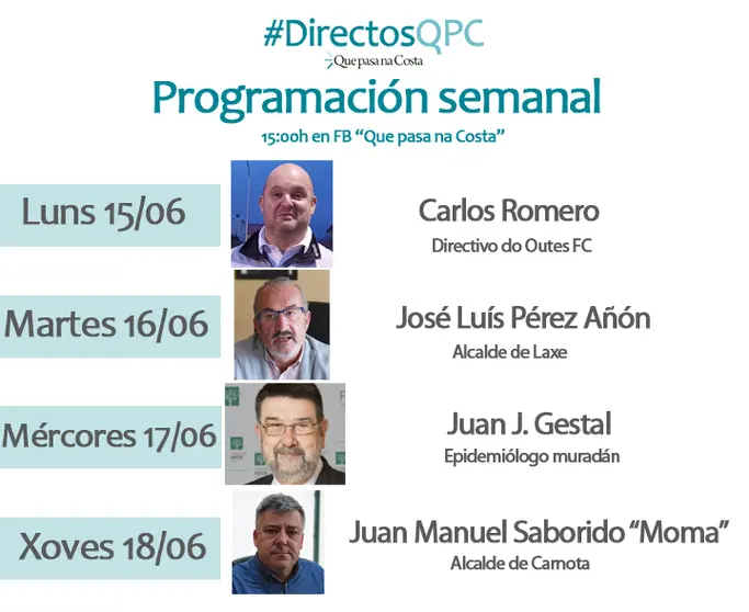 Programacion semanal directosqpc 15-06