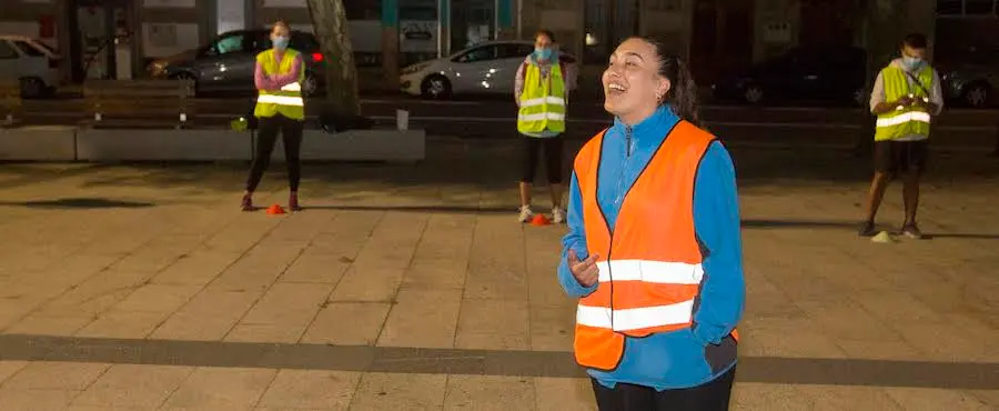 Clara Amado na saida nocturna de Ponteceso