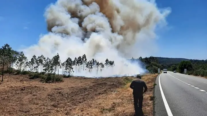 incendio en Berdoias