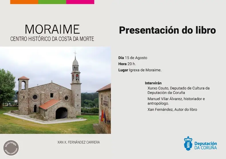 Tarxeta presentación libro Moraime