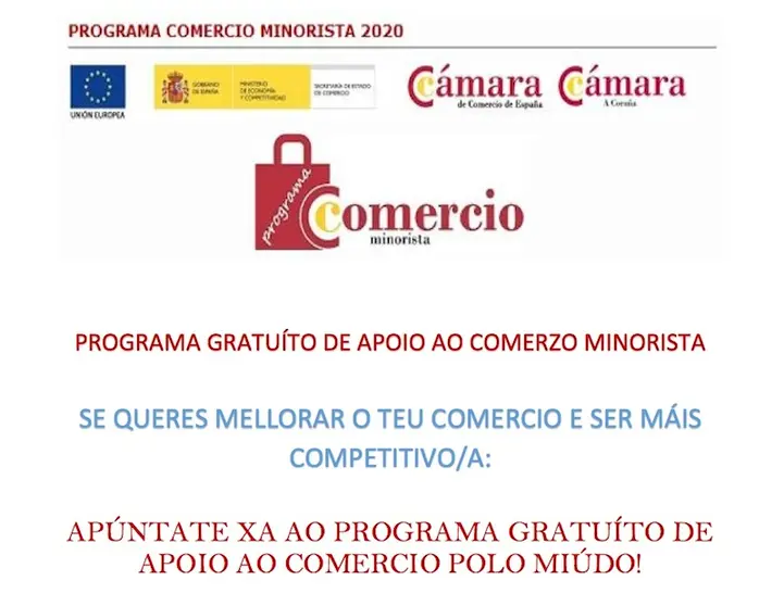 Cee e Comarca Costa da Morte, Programa Cámara Comercio de A Coruña, apoyo al comercio minorista copia