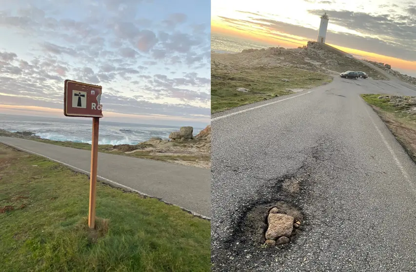 Estado da estrada ao Faro Roncudo