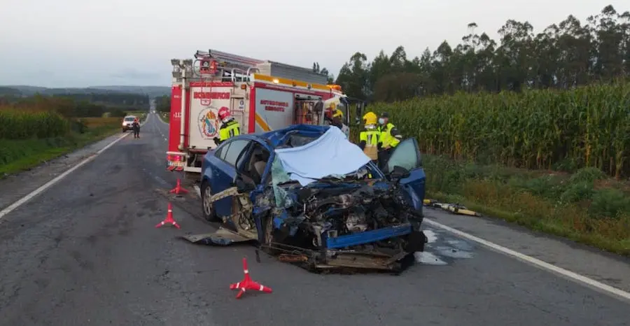 Accidente mortal en Santa Comba