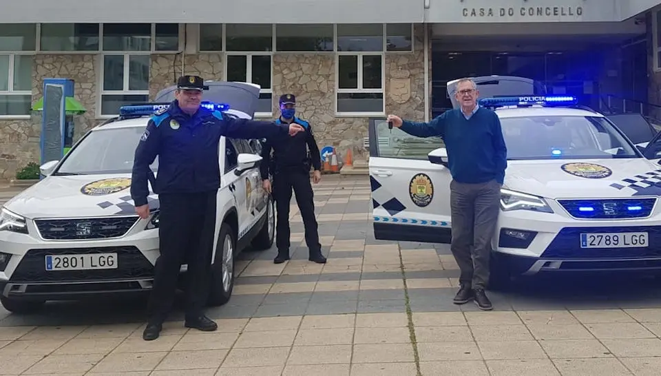 O Xefe da Policia Local xunto a Evencio Ferrero