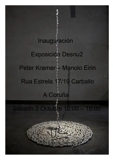 Exposicion Manolo Eirin e Peter Kramer en Carballo