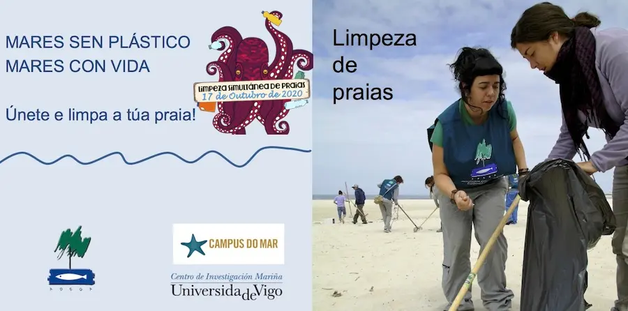 Limpeza de praias con ADEGA