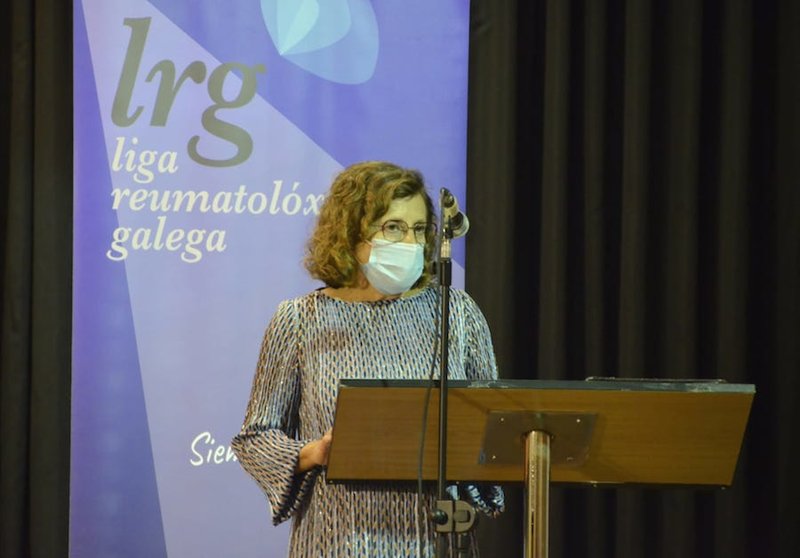 A reumatóloga Mercedes Freire nos Premios Nos da Liga Reumatoloxica Galega