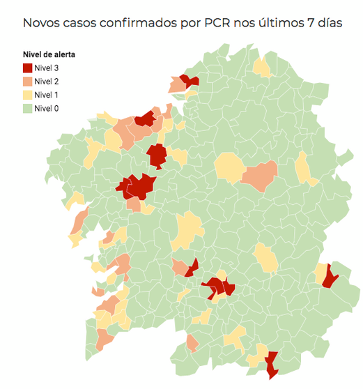 mapa covid galicia 16-10-2020