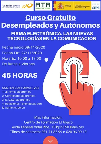 Curso de Firma electrónica en Baio-El Abaco