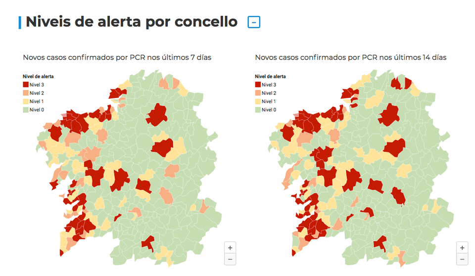 Mapa covid Galicia